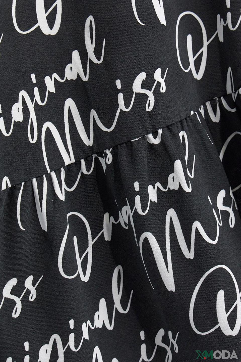 Платье Original Marines с принтом черное