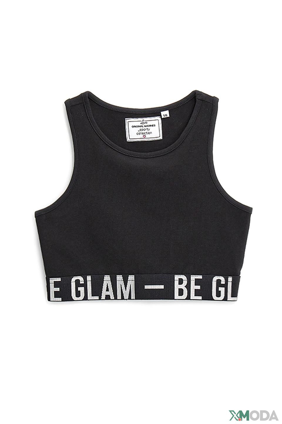 Топ Original Marines чёрный с логотипом