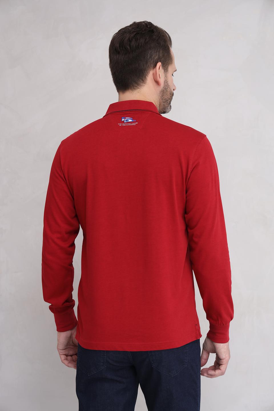 Поло Granchio с логотипом красный