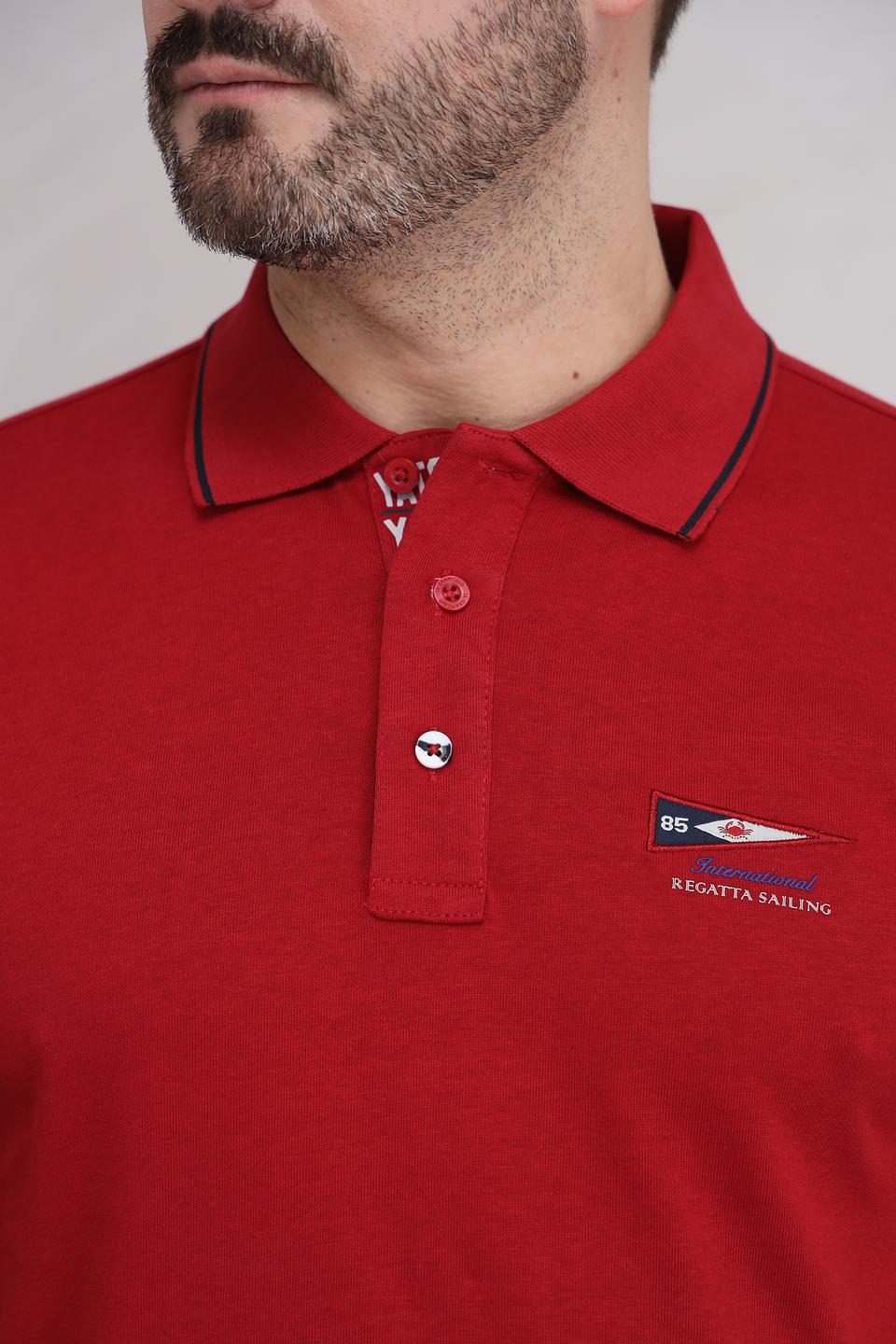 Поло Granchio с логотипом красный