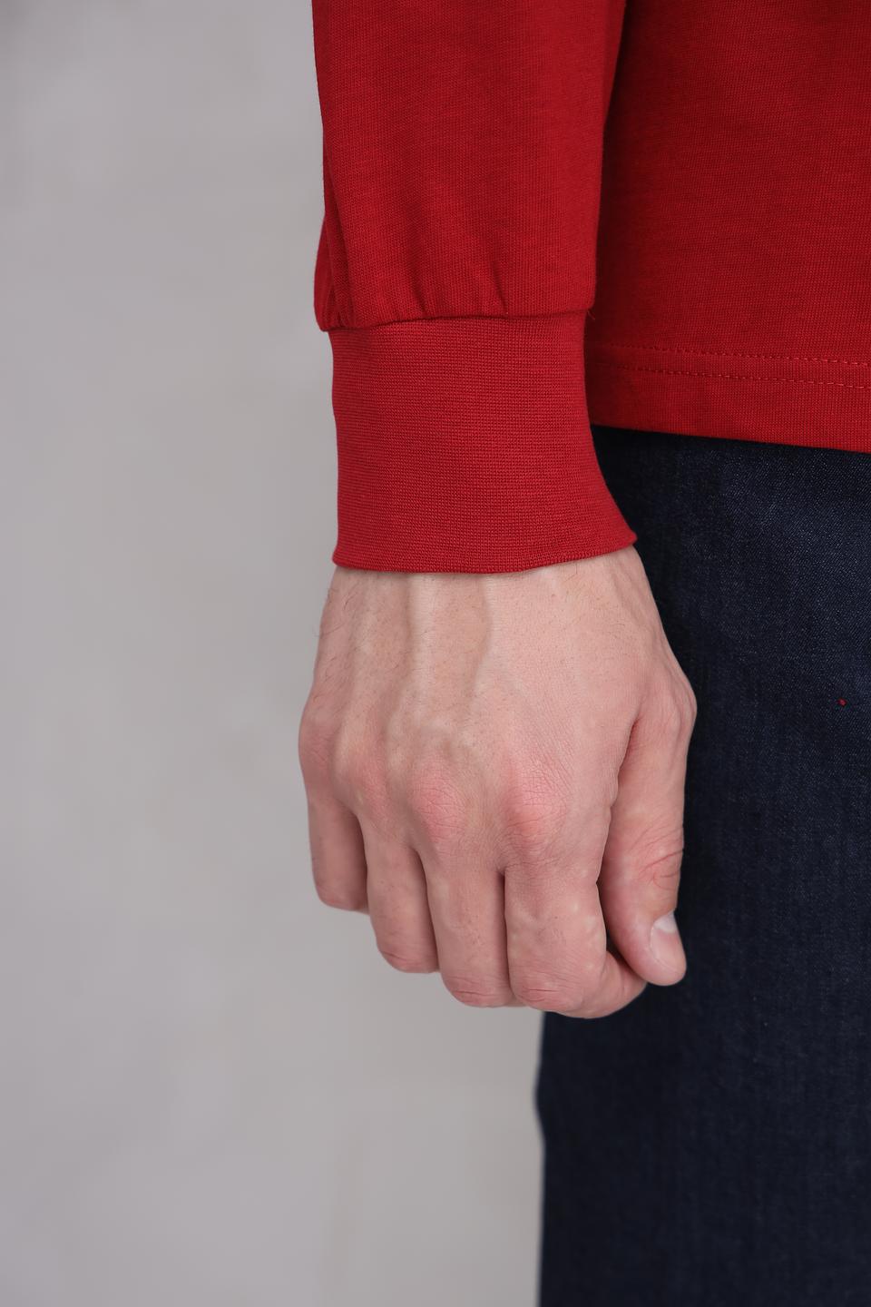 Поло Granchio с логотипом красный