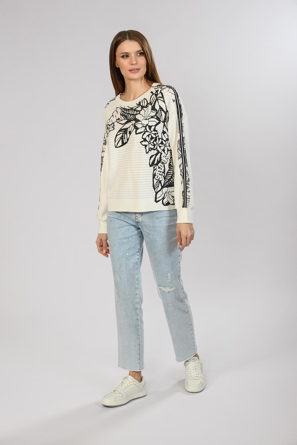 Пуловер Marc Cain с принтом