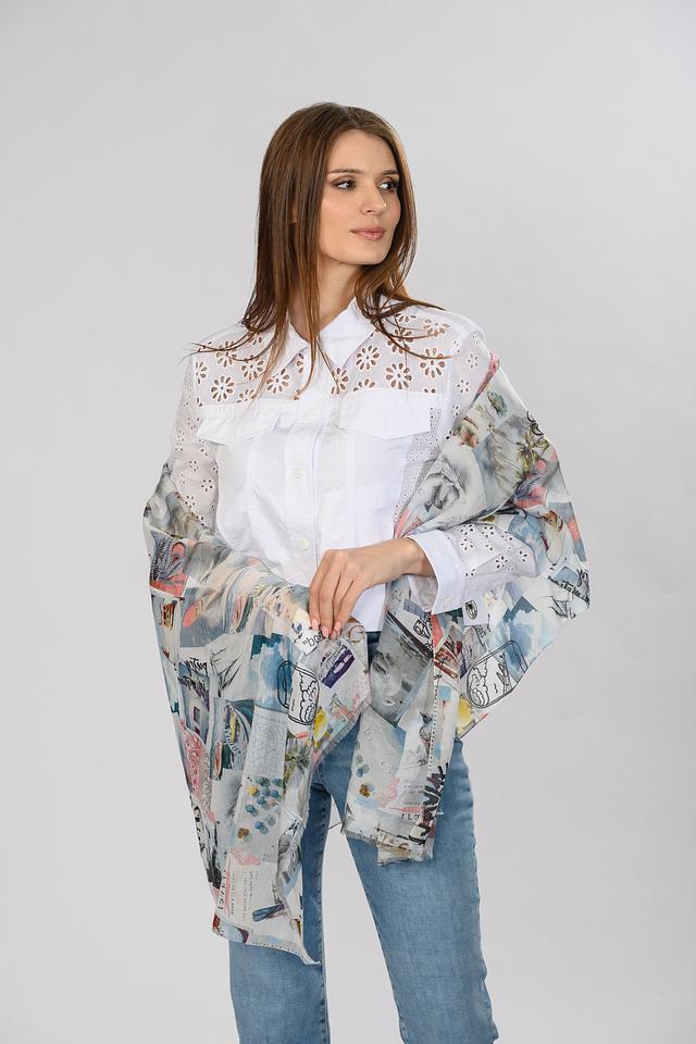 Шарф Marc Cain с принтом