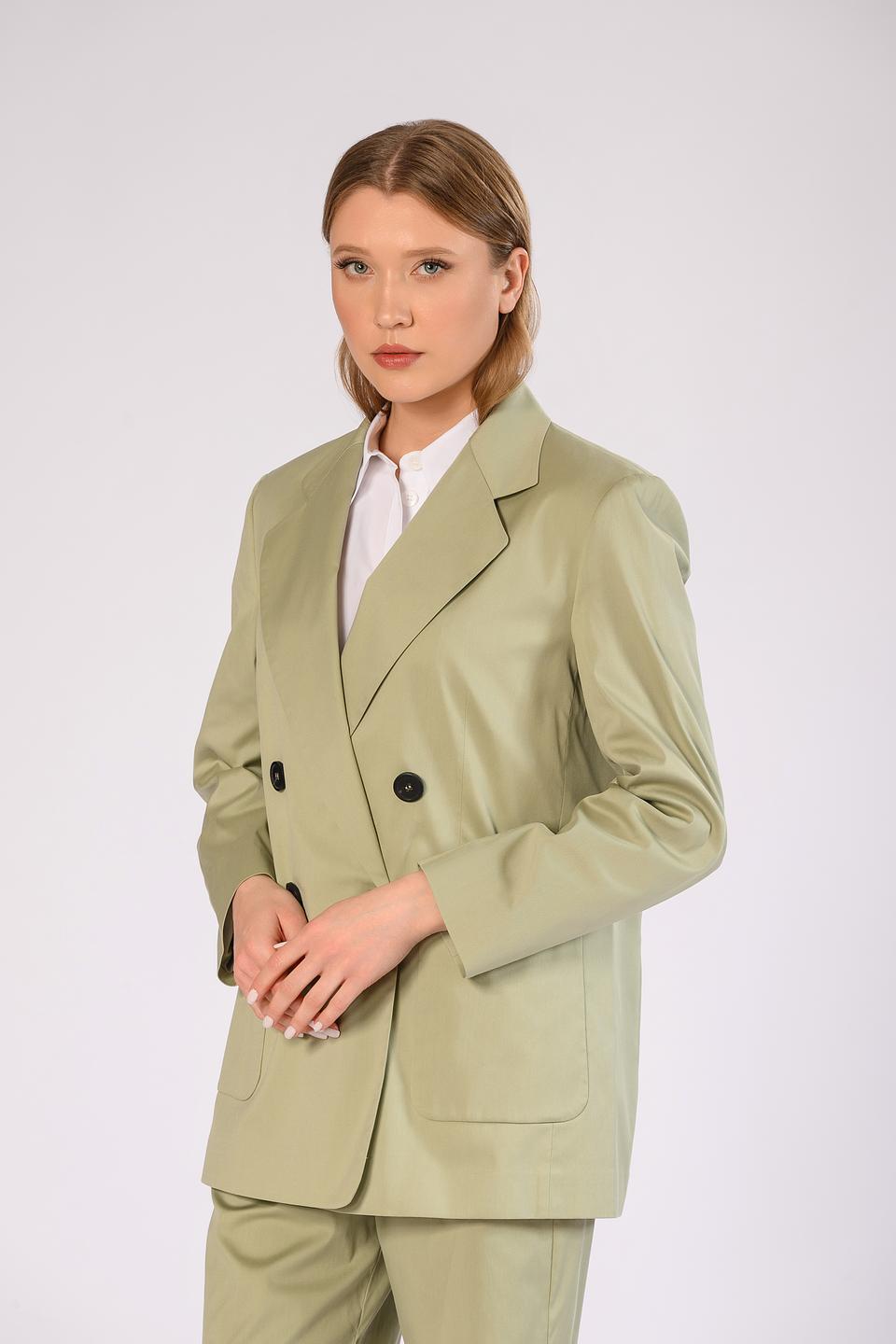 Жакет Windsor женский оверсайз зелёный