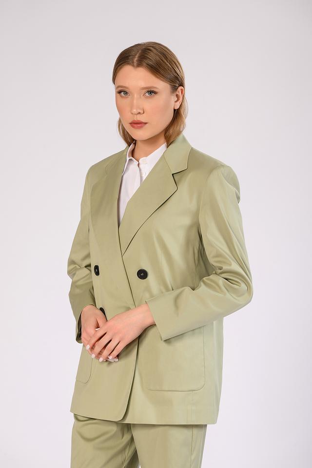 Жакет Windsor женский оверсайз зелёный