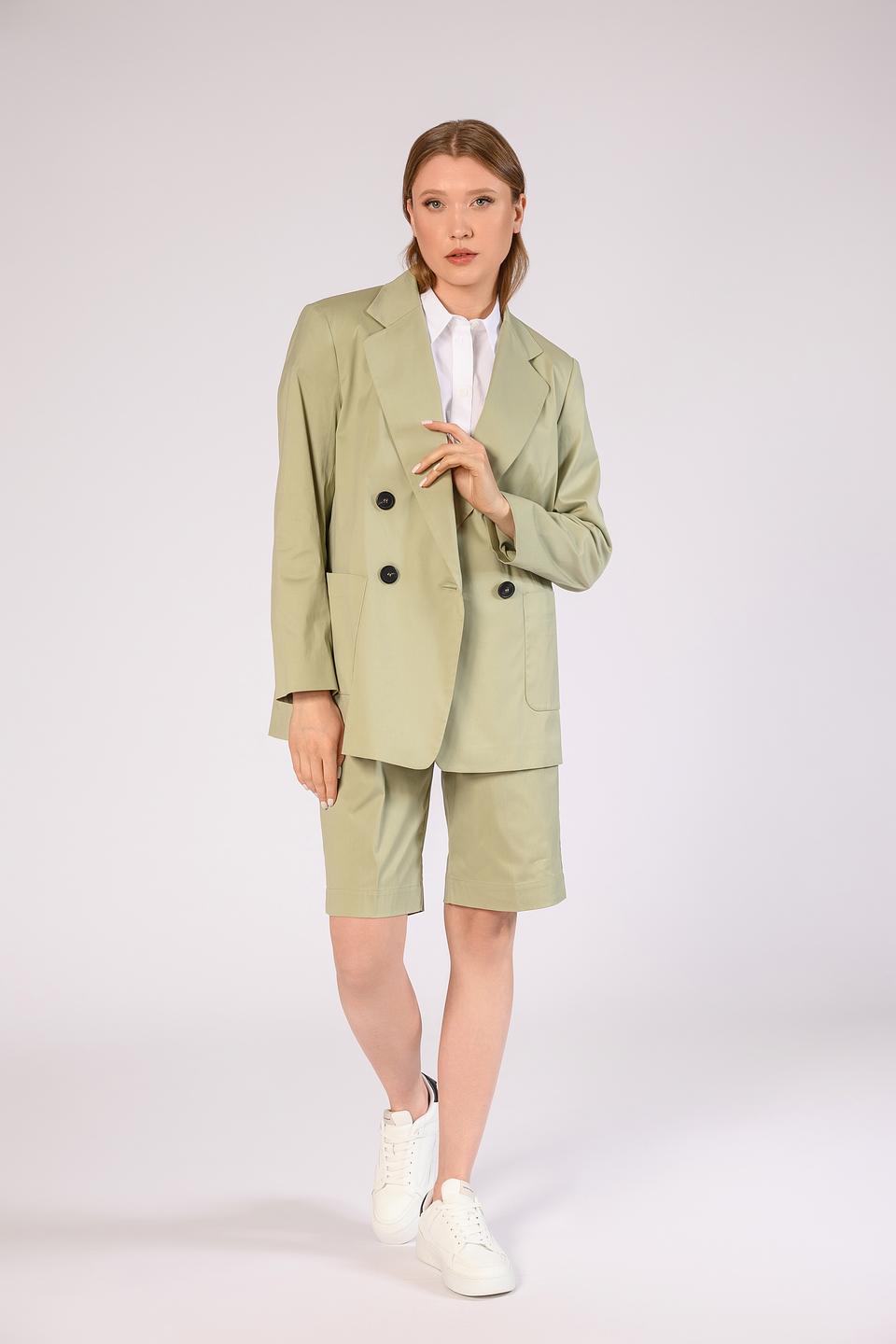 Жакет Windsor женский оверсайз зелёный