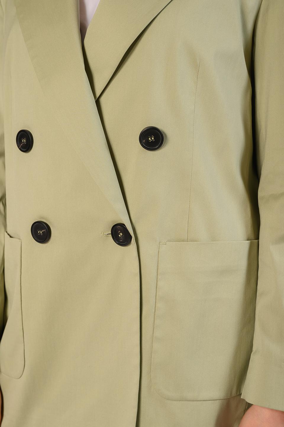 Жакет Windsor женский оверсайз зелёный