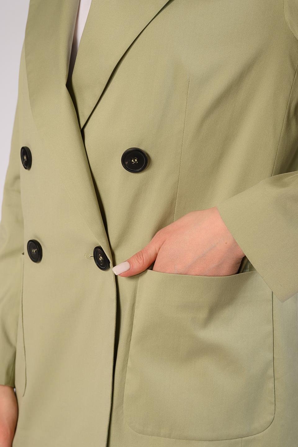 Жакет Windsor женский оверсайз зелёный