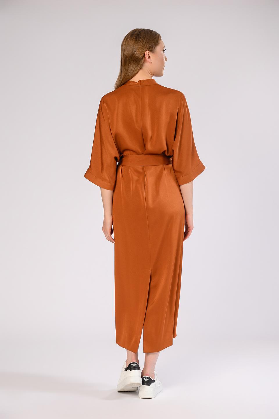 Платье Windsor с поясом терракотовое