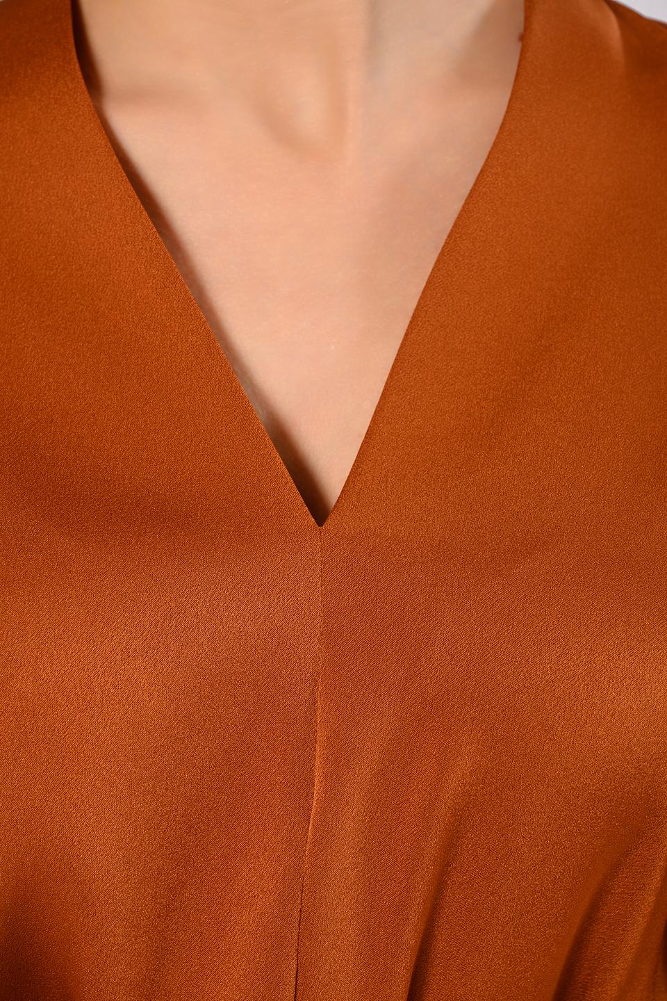 Платье Windsor с поясом терракотовое