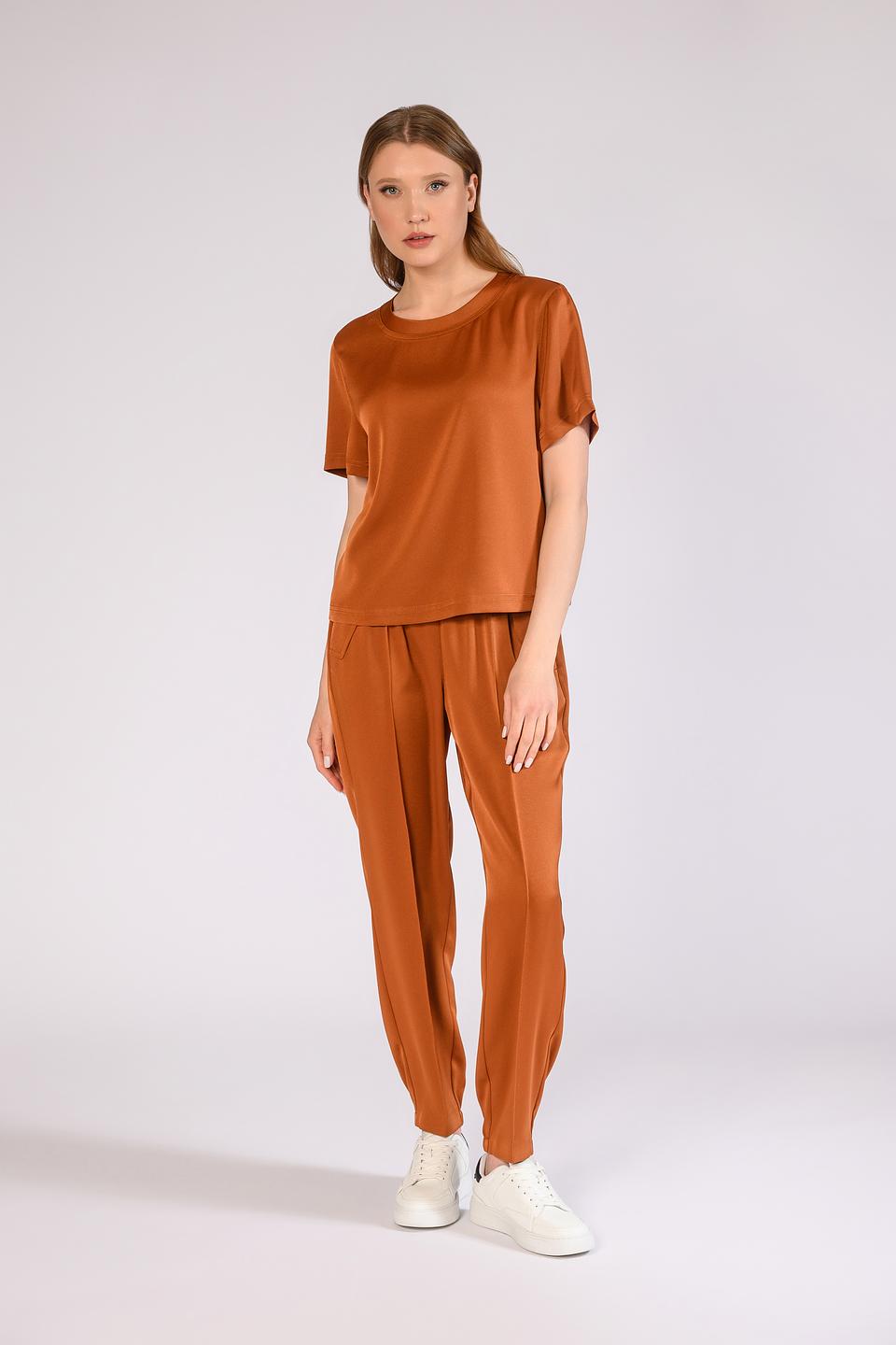 Блуза Windsor рыжая с коротким рукавом