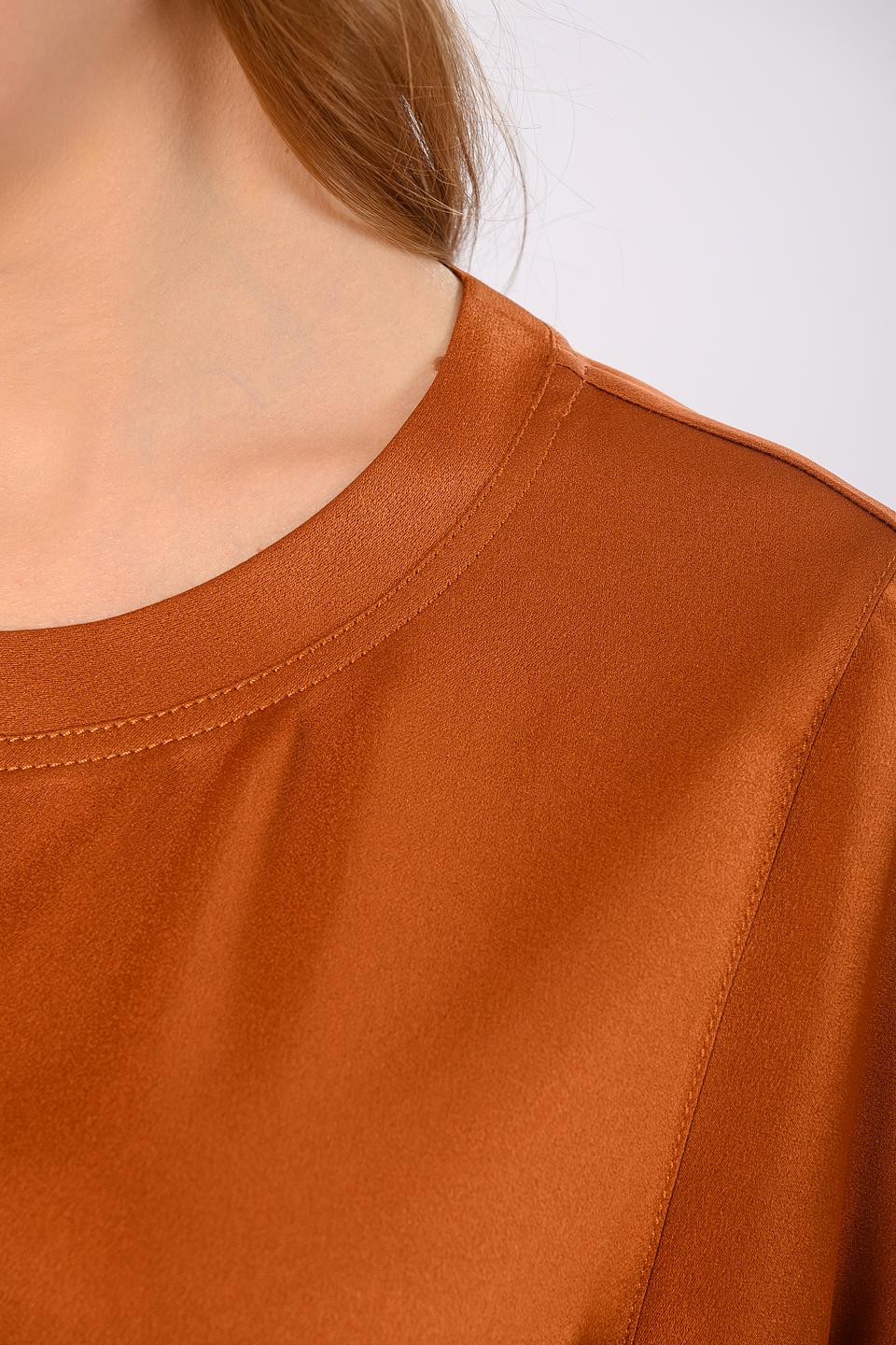 Блуза Windsor рыжая с коротким рукавом