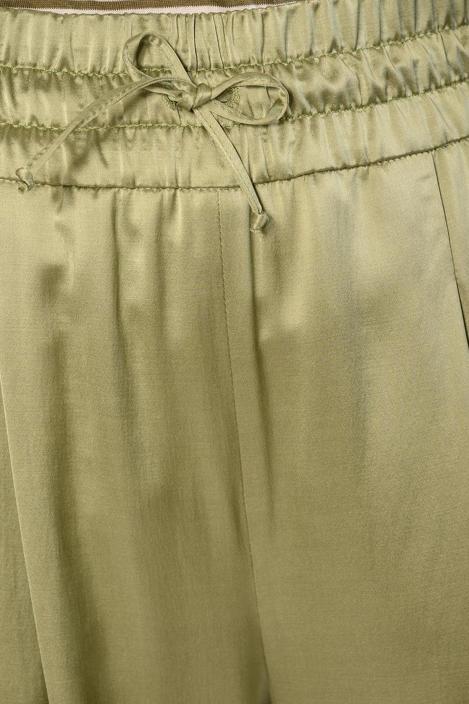 Брюки Windsor жен. атласные хаки