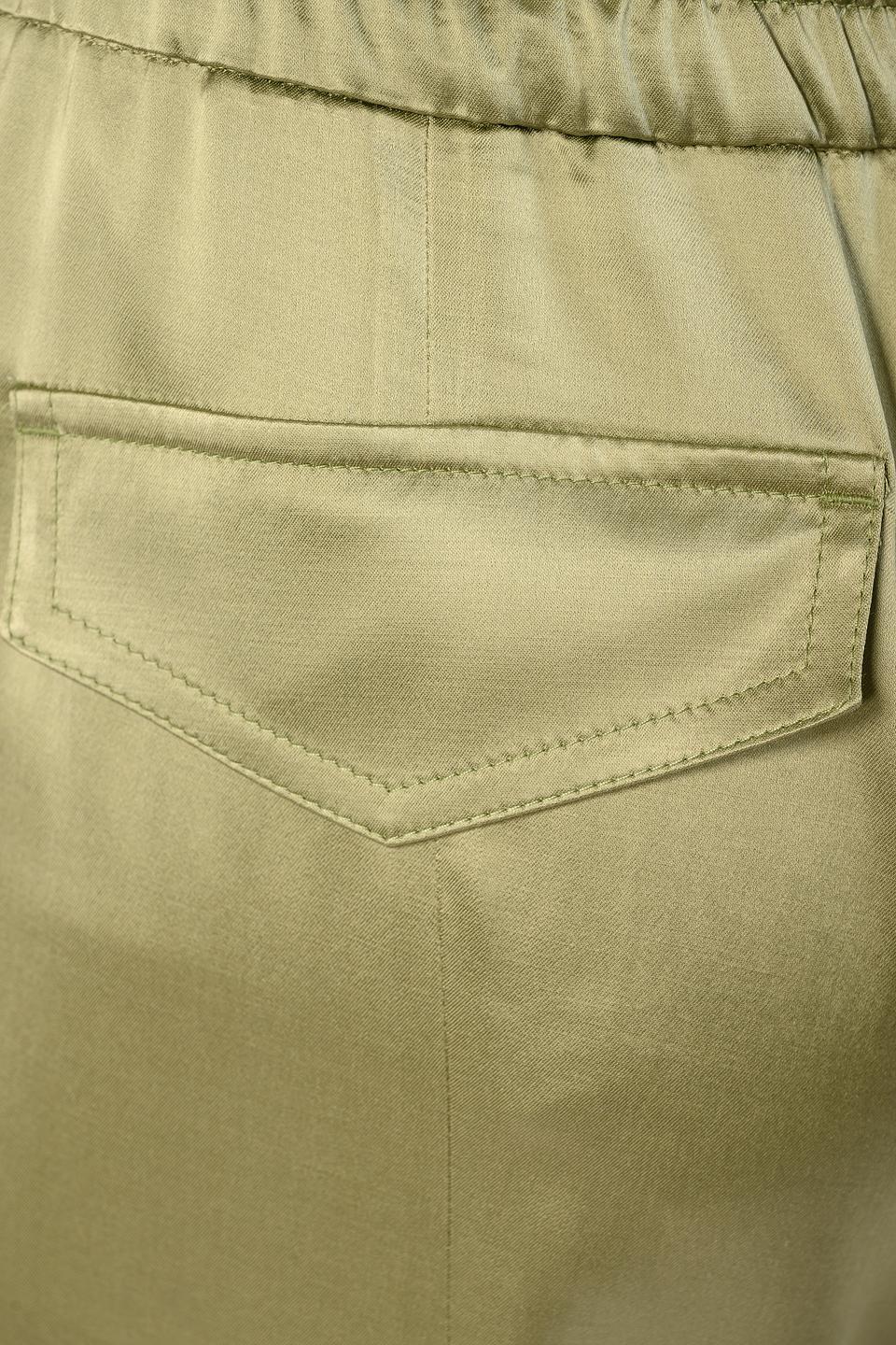 Брюки Windsor жен. атласные хаки