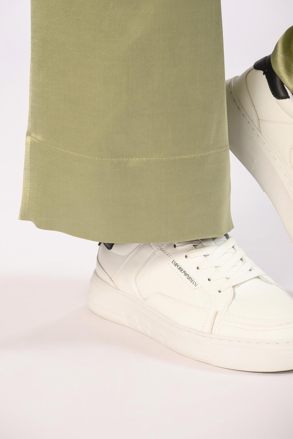 Брюки Windsor жен. атласные хаки