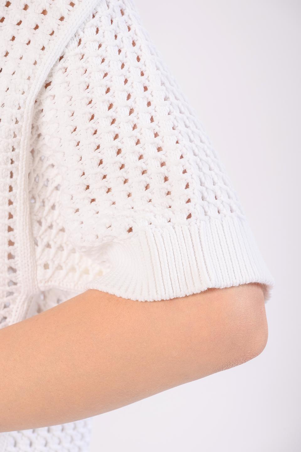 Джемпер Windsor женский ажурный белый