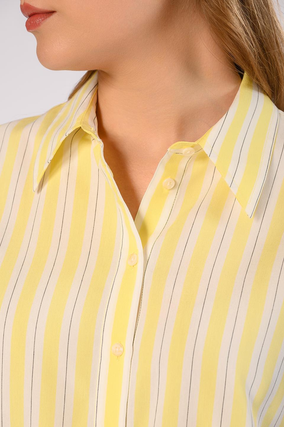 Рубашка Windsor жен. в полоску жёлтая