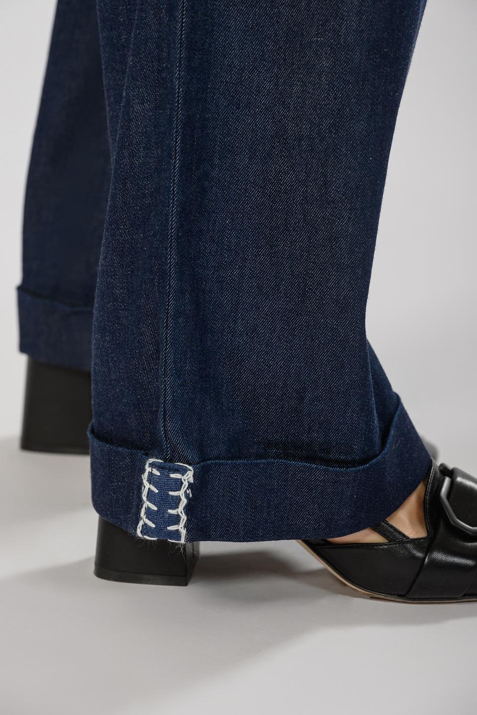 Брюки Malej широкие синие