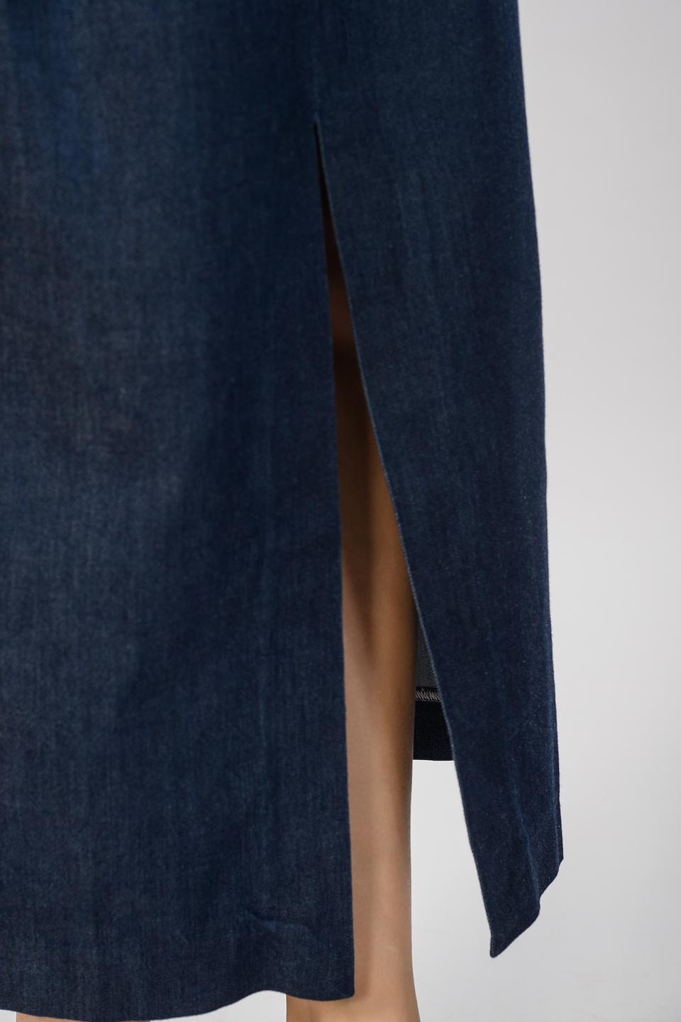 Юбка Malej джинсовая с карманом синяя