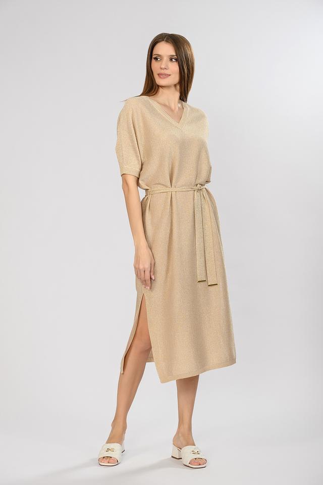 Платье D. Exterior вязаное бежевое