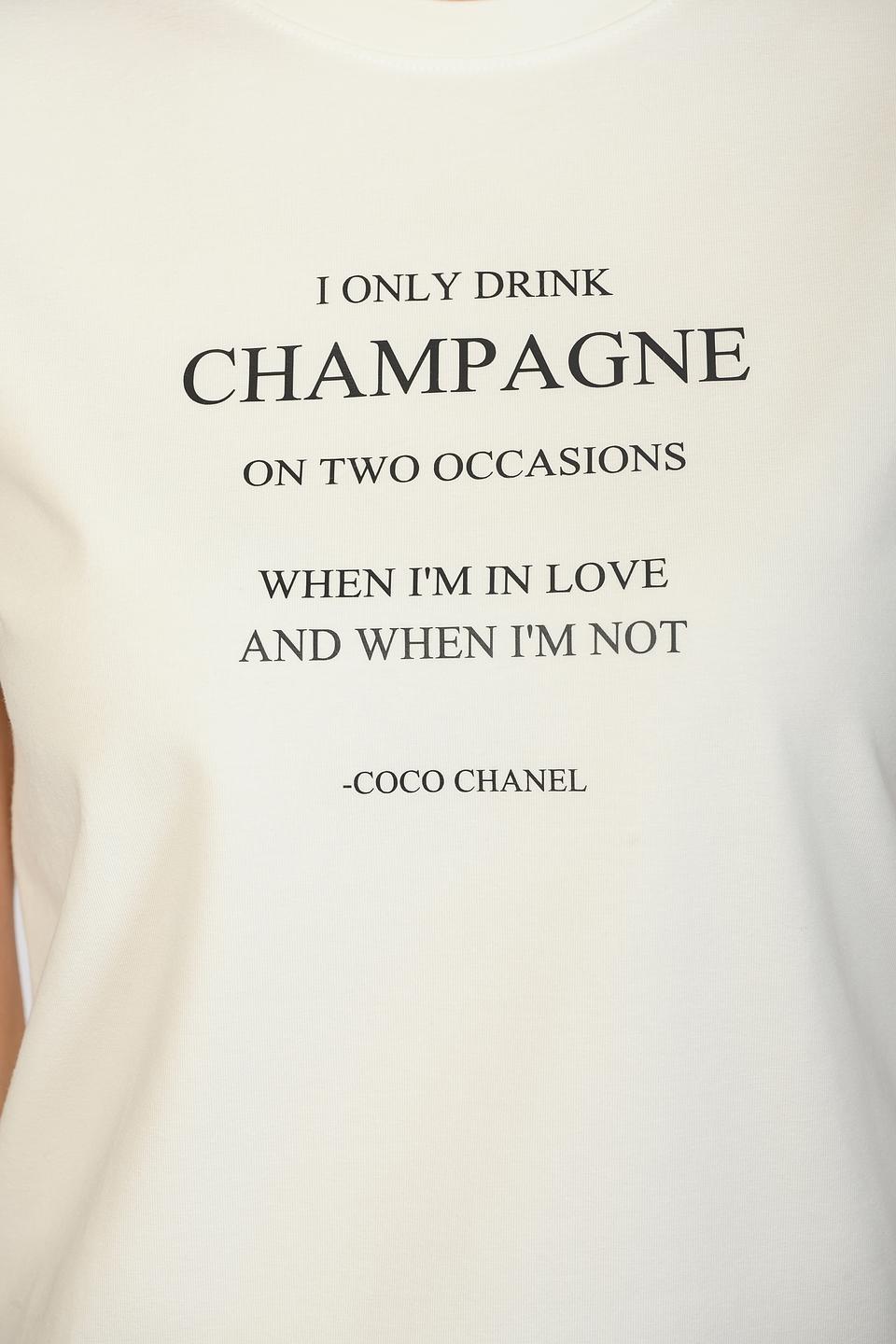 Футболка Seven Lab с принтом Coco Chanel