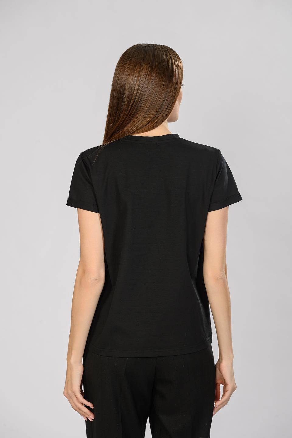 Футболка Seven Lab с сердцем, чёрная