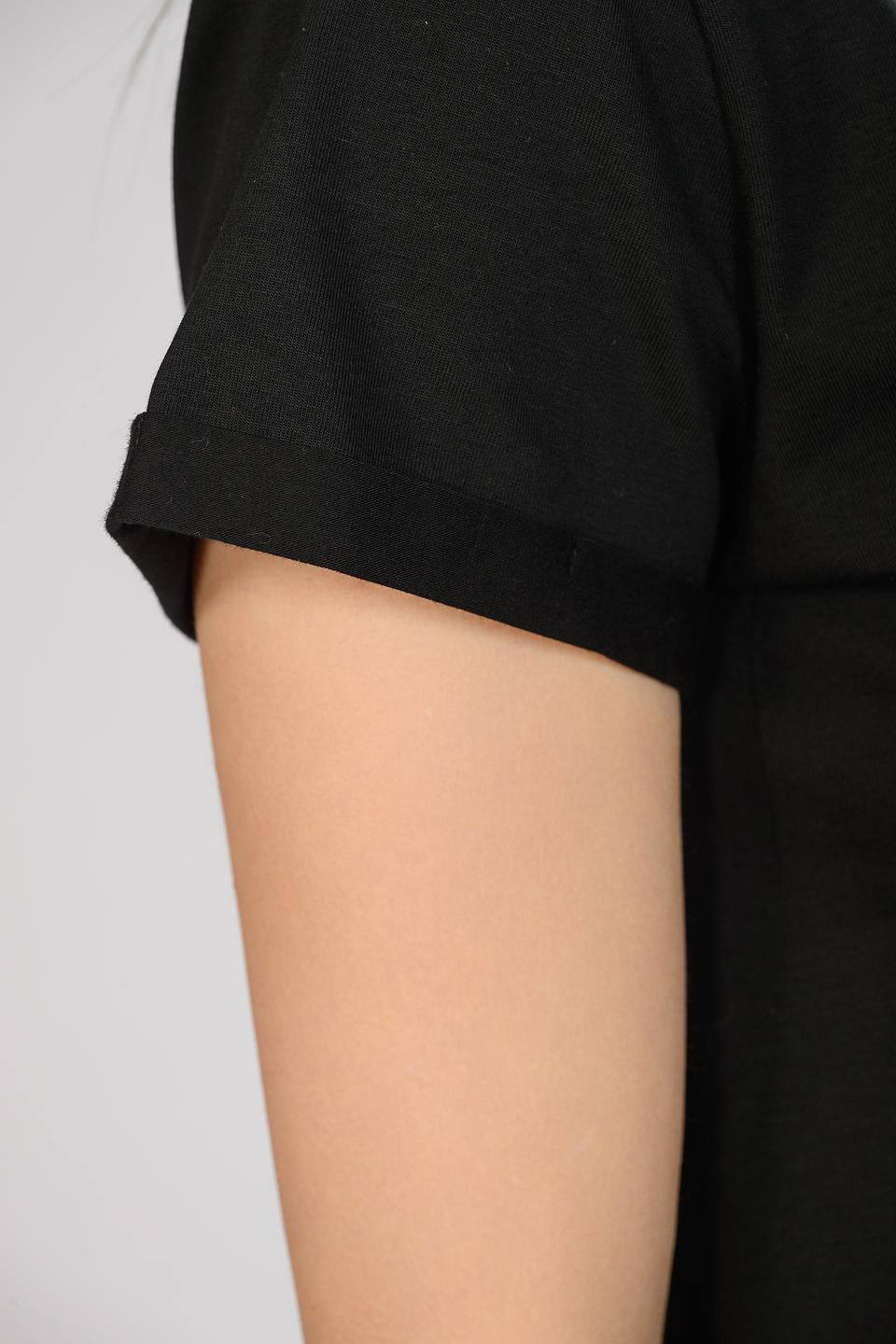 Футболка Seven Lab с сердцем, чёрная