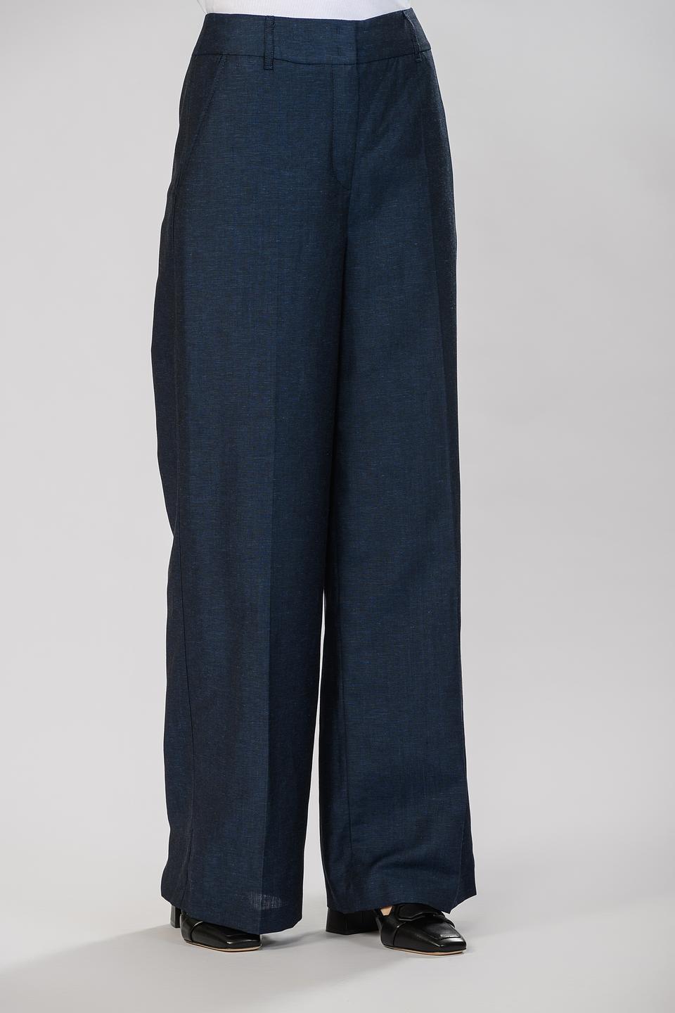 Брюки палаццо Emka тёмно-синий