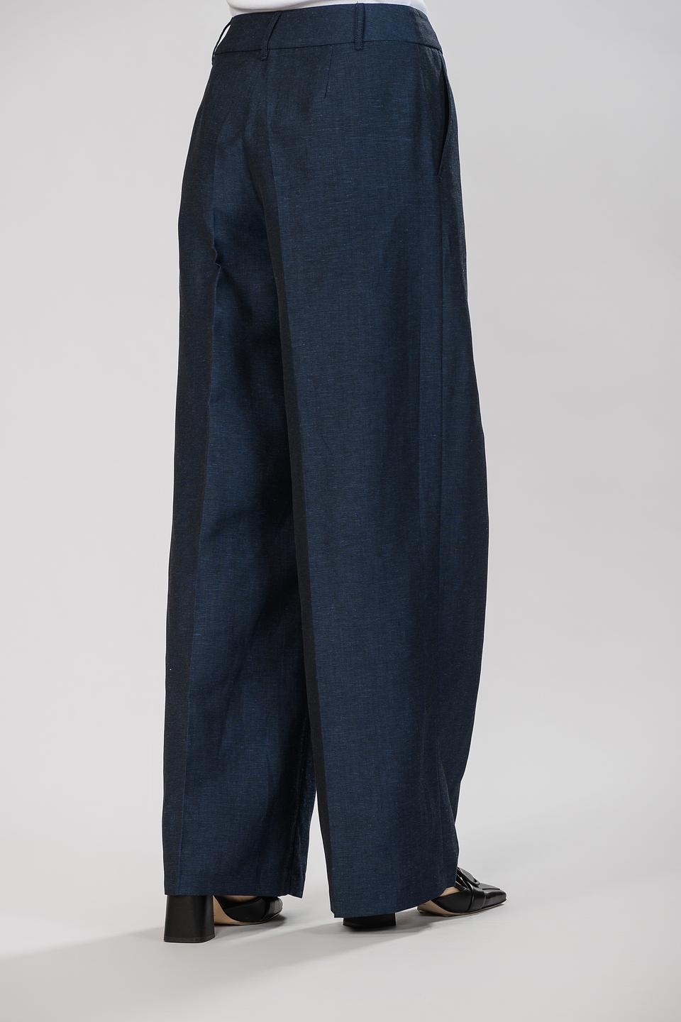 Брюки палаццо Emka тёмно-синий