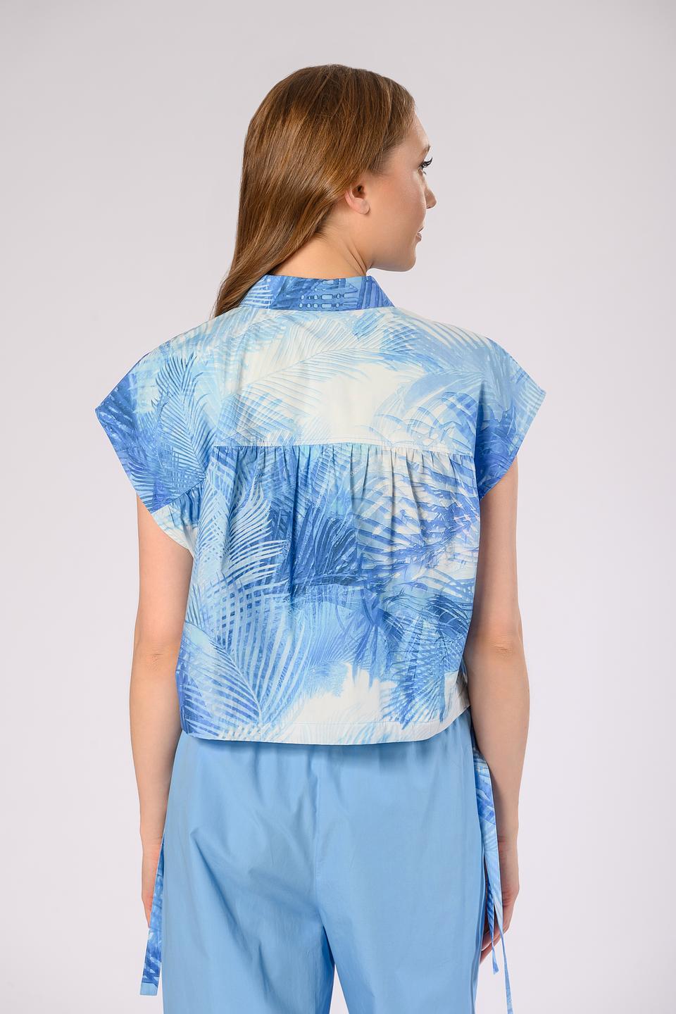 Блуза Ice Play с принтом голубой