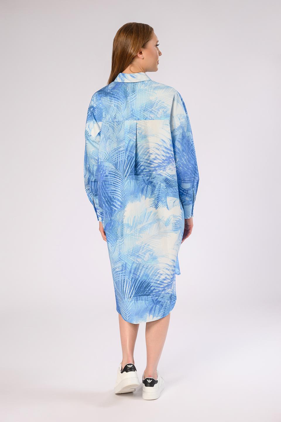 Платье Ice Play с принтом голубой