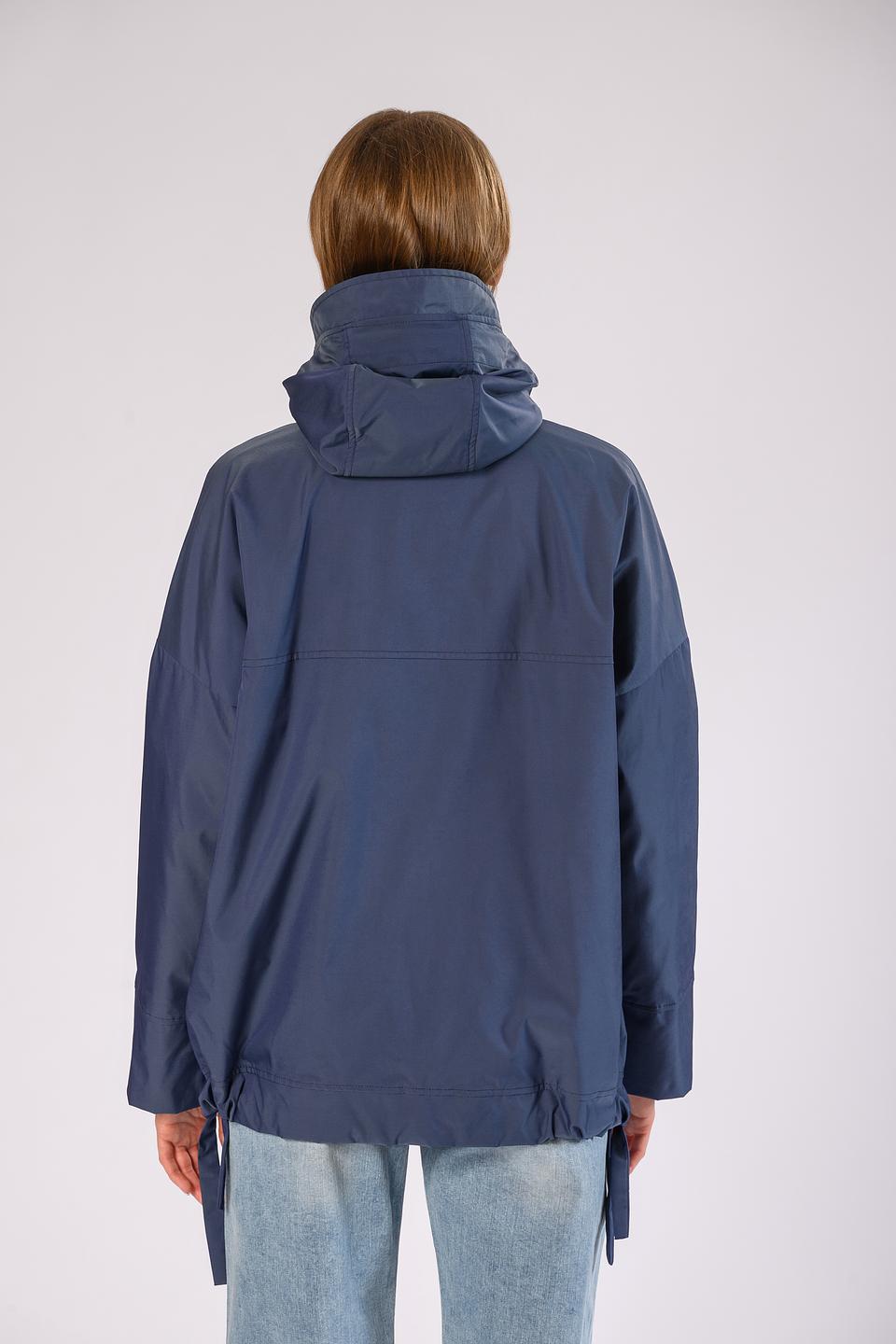 Куртка Milestone синяя с капюшоном