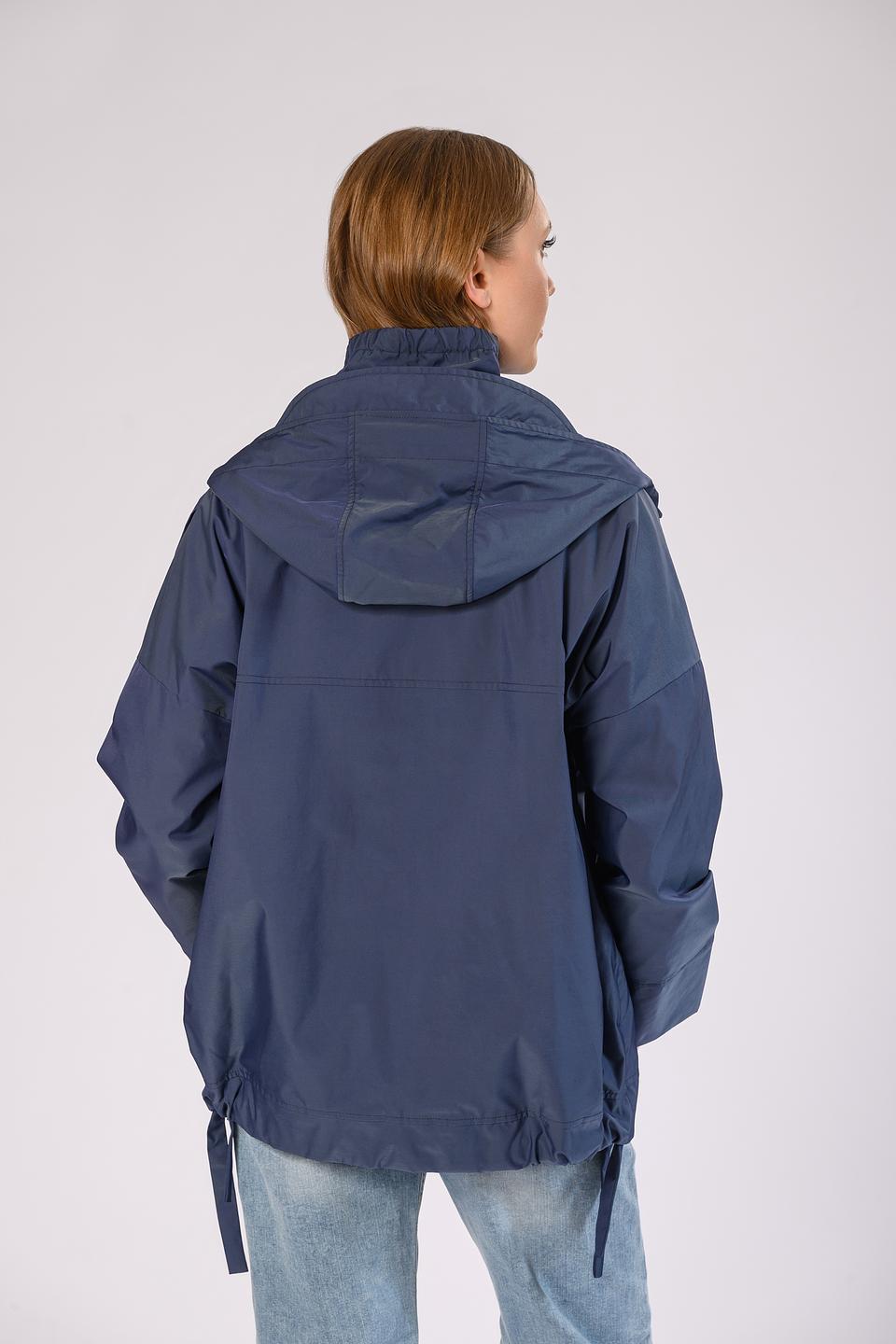 Куртка Milestone синяя с капюшоном