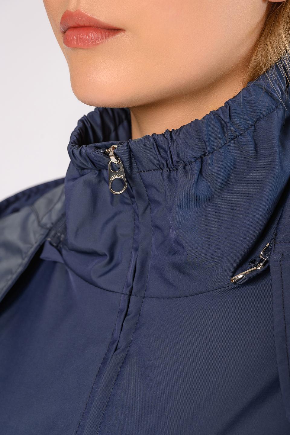 Куртка Milestone синяя с капюшоном