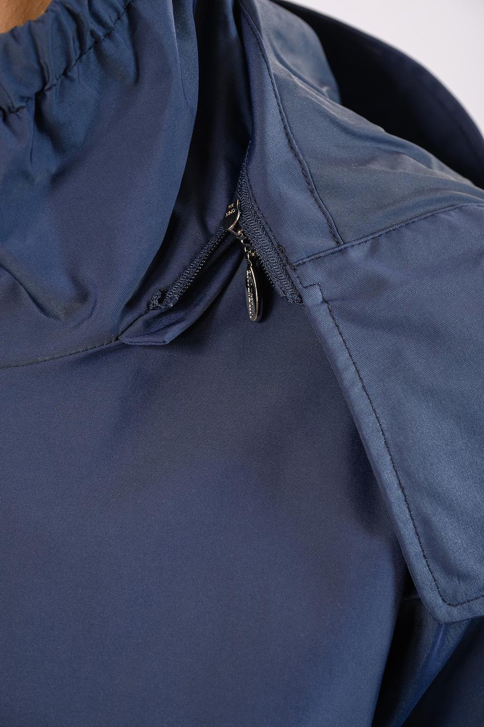 Куртка Milestone синяя с капюшоном