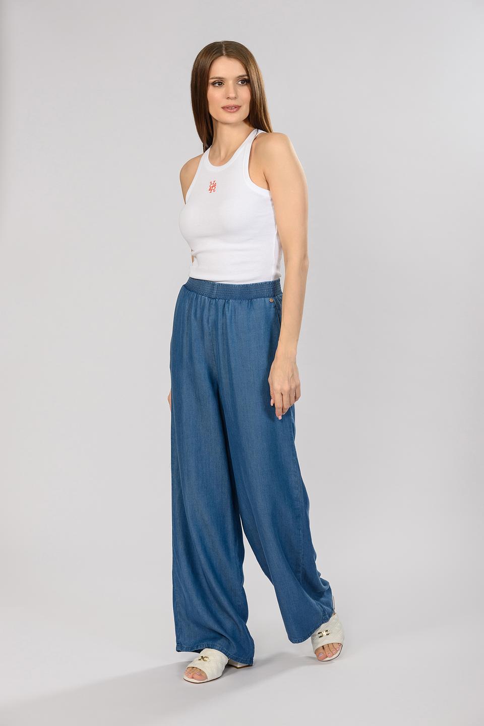 Брюки палаццо Rich and Royal деним