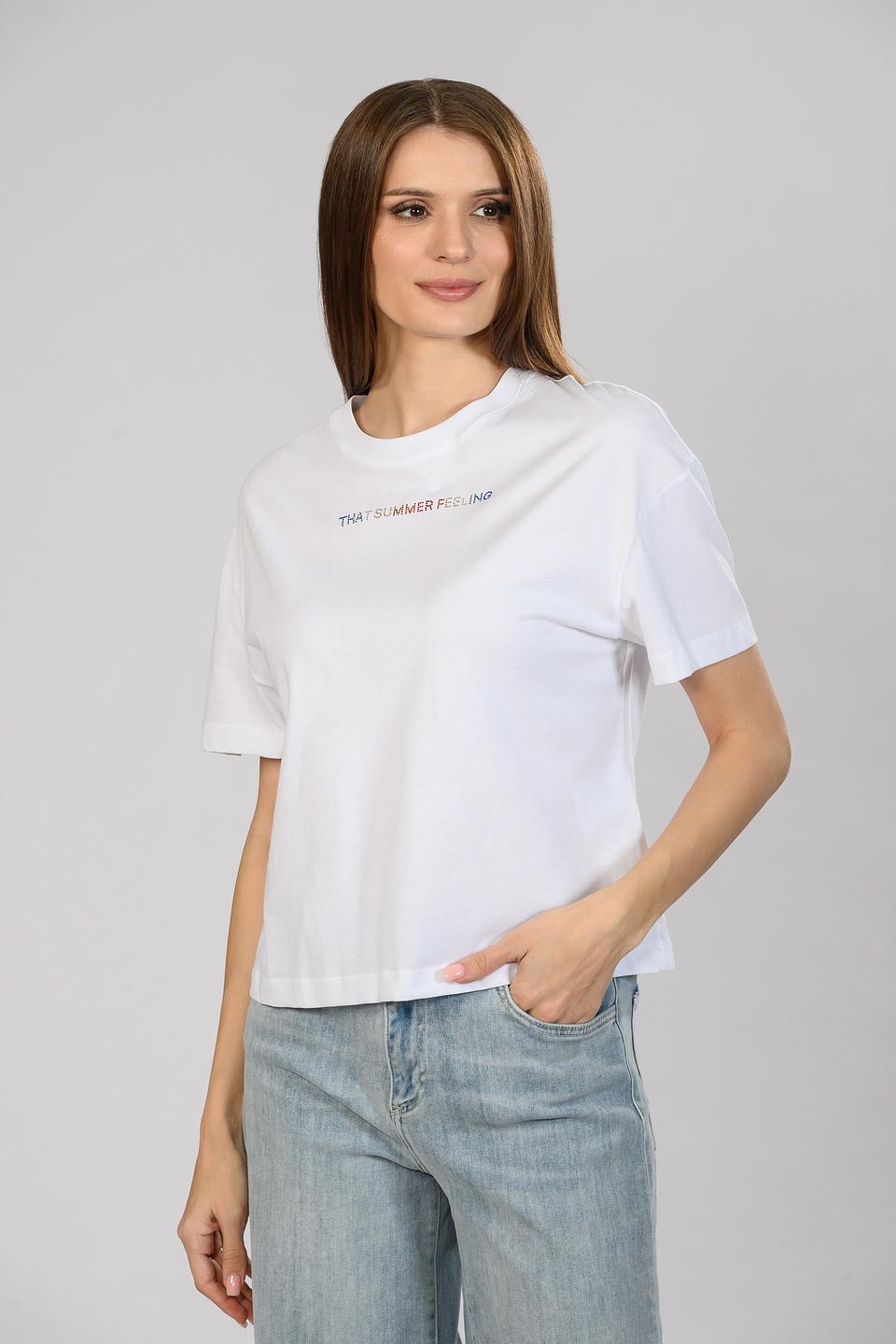 Футболка Rich and Royal женская белая с принтом