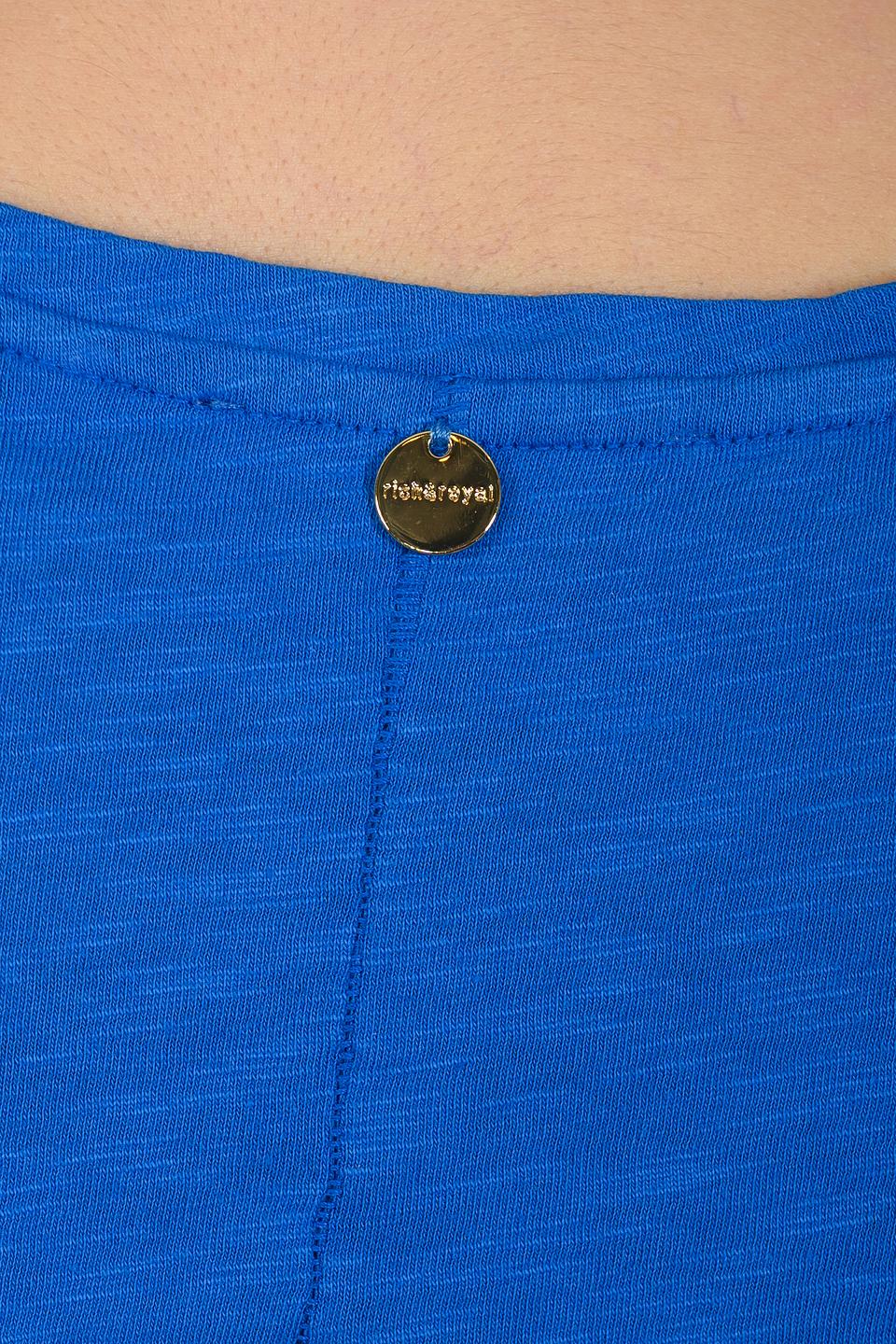 Футболка Rich and Royal синяя SLUB