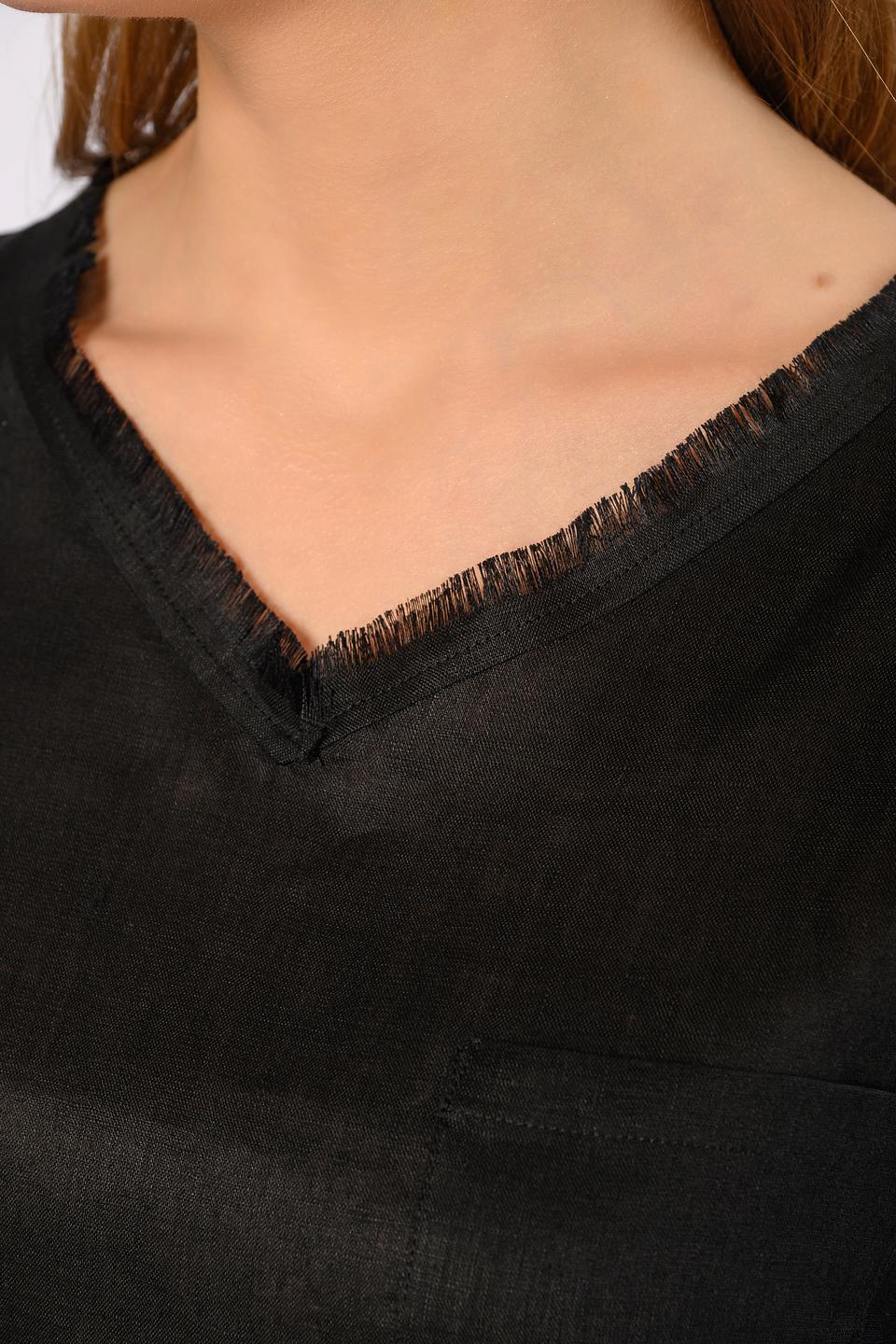 Блуза Marc Cain с бахромой чёрная