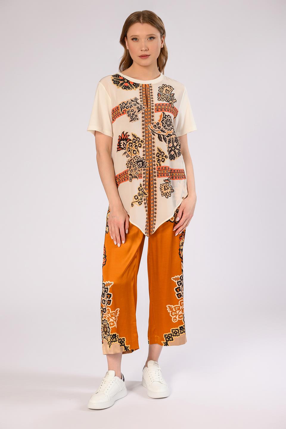 Блуза Marc Cain с цветочным принтом