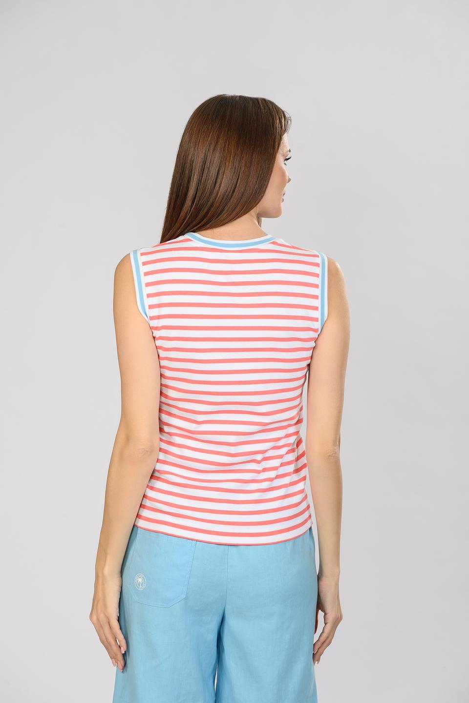 Топ Marc Cain полоска, розовый