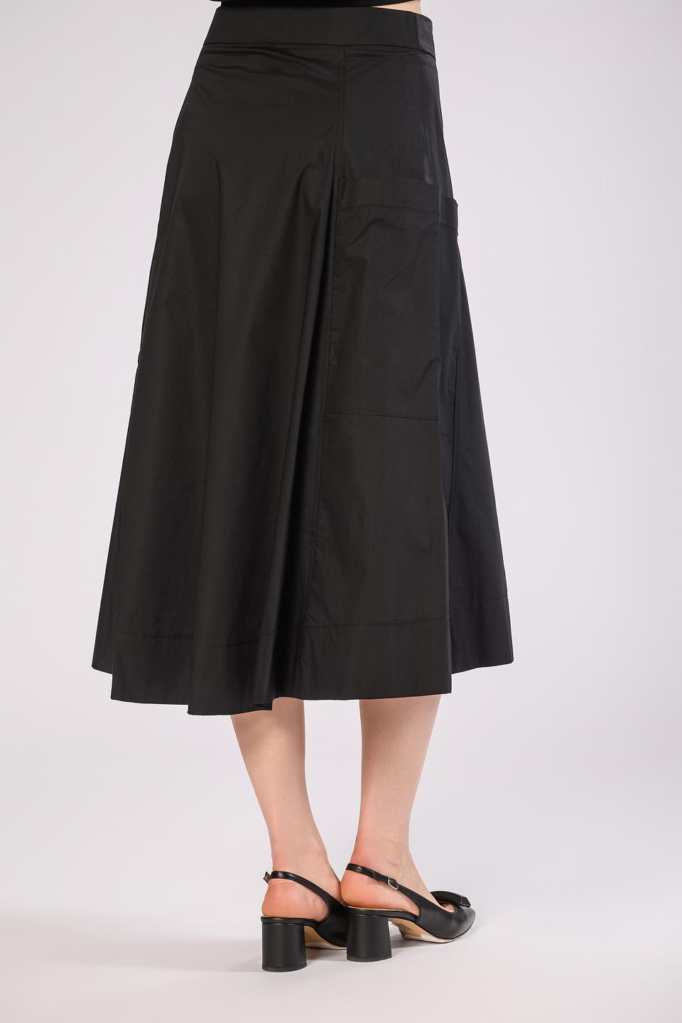 Юбка Icona женская чёрная с поясом