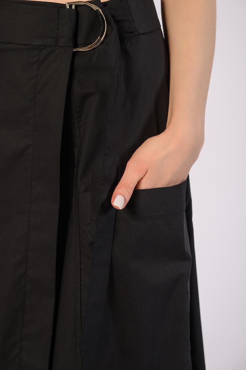 Юбка Icona женская чёрная с поясом