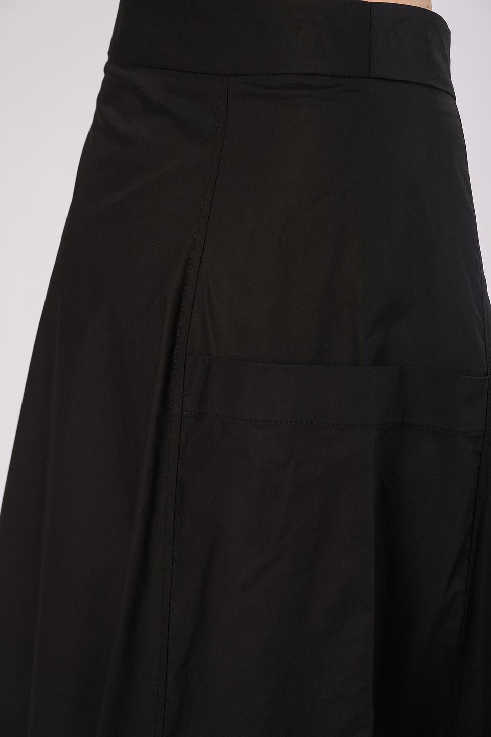 Юбка Icona женская чёрная с поясом