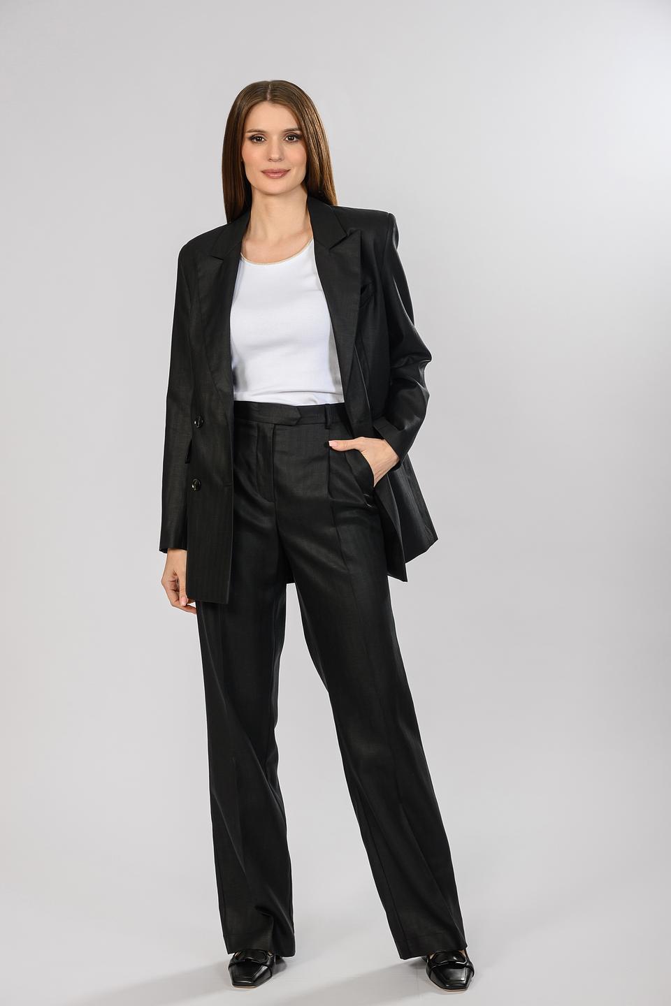 Брюки Seven Lab чёрные прямые