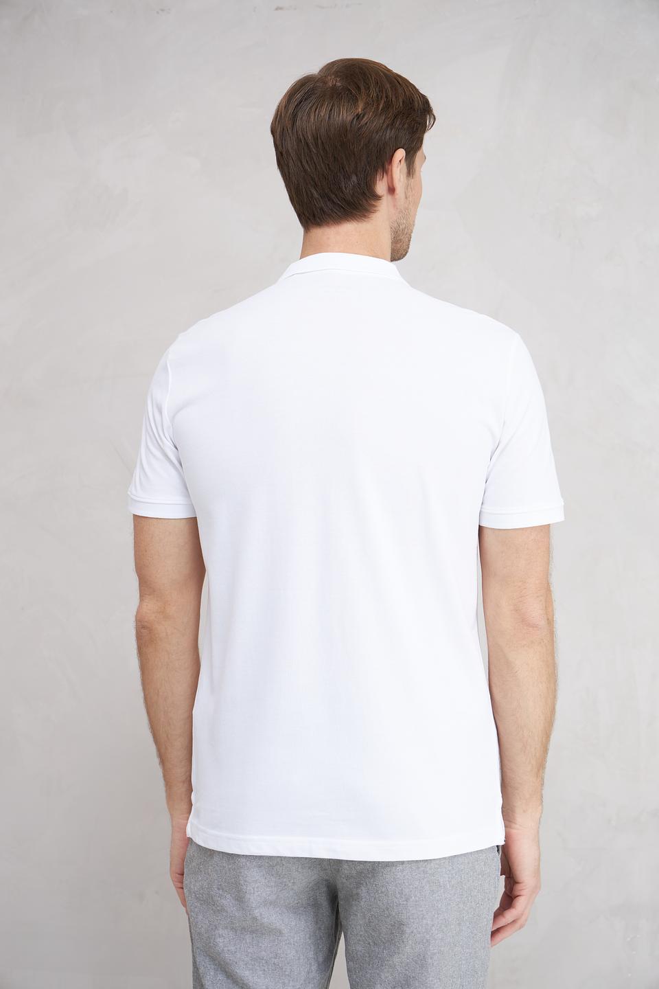 Поло Tom Tailor denim белый