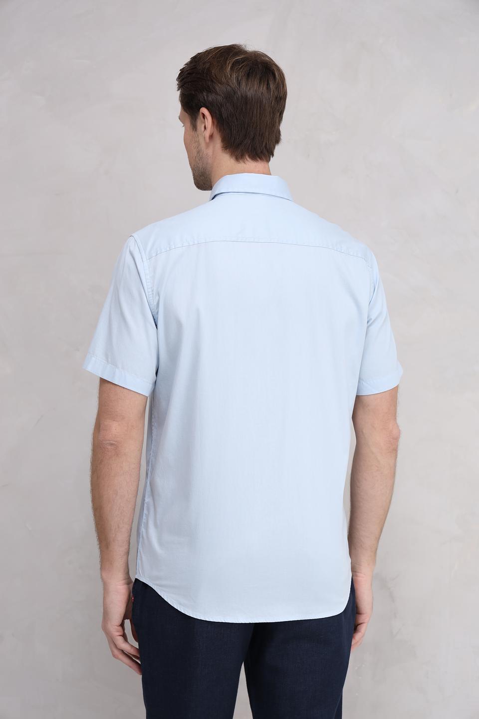 Рубашка кр Tom Tailor голубая