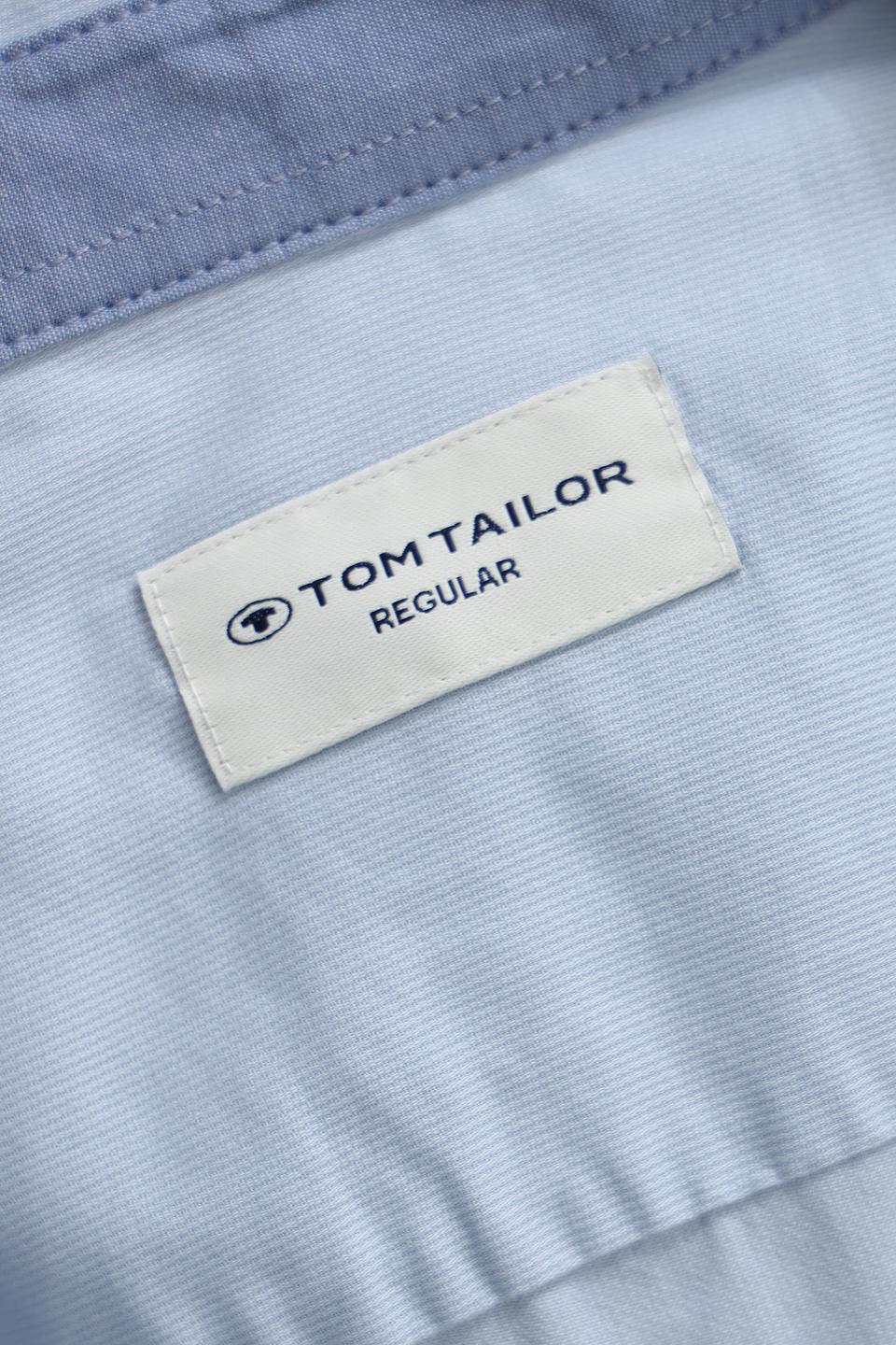 Рубашка кр Tom Tailor голубая