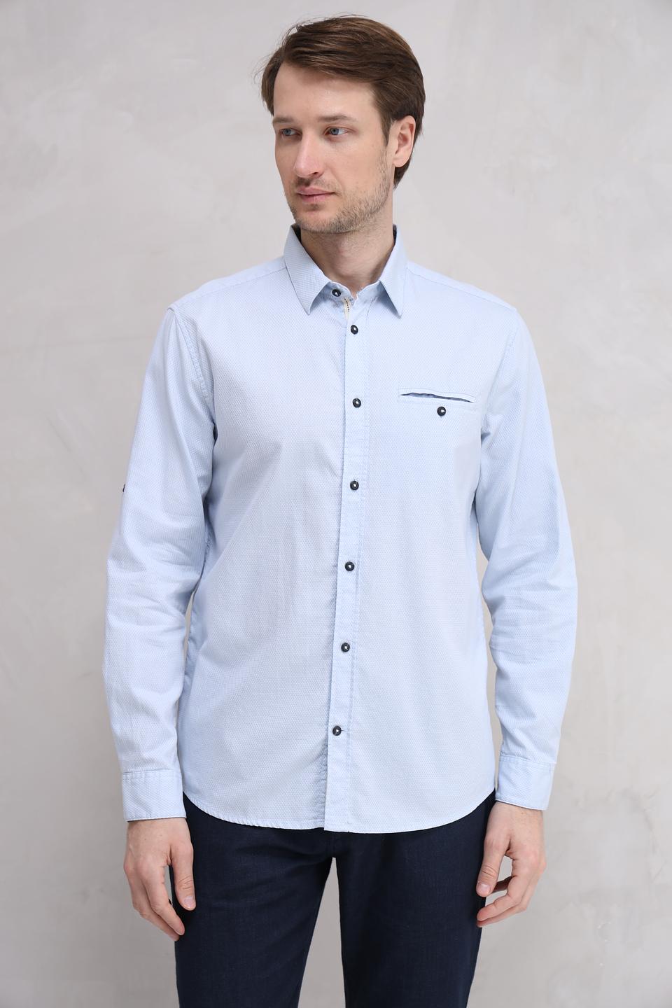 Рубашка дл Tom Tailor голубая