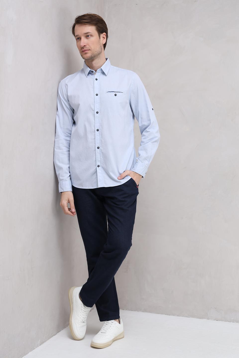 Рубашка дл Tom Tailor голубая